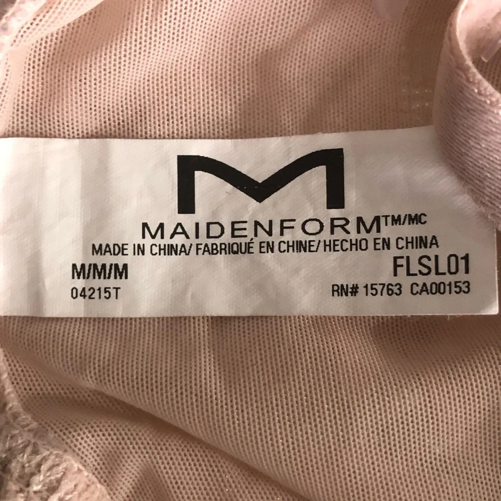 Maidenform Cream Shapewear Bodysuit with Lace Detailing - Picture 9 of 9